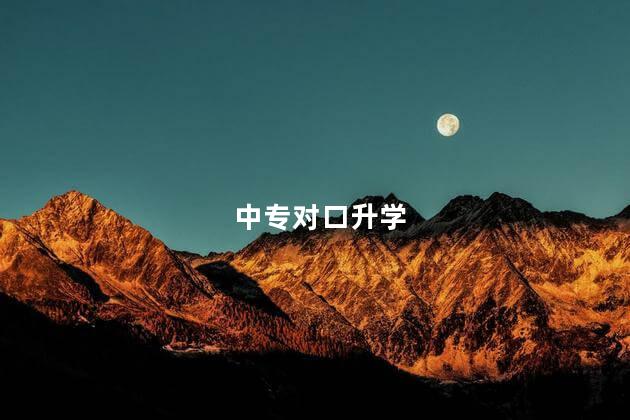 中专对口升学