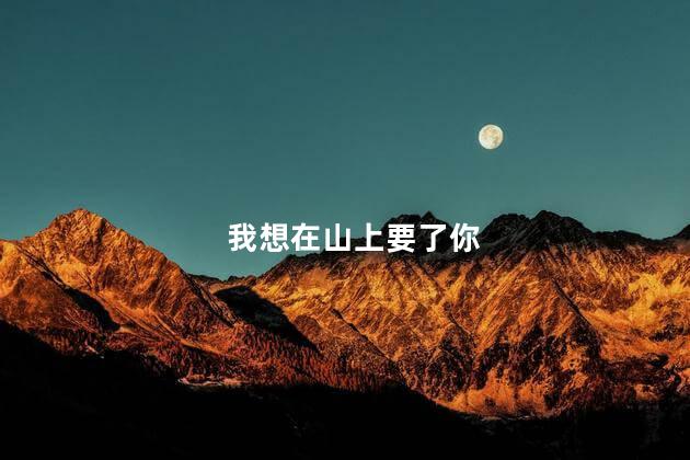 我想在山上要了你