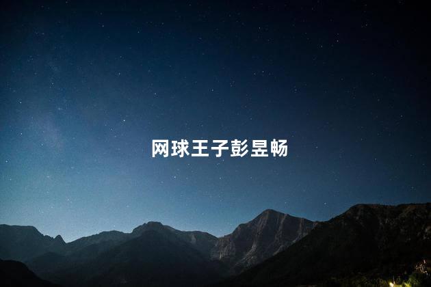 网球王子彭昱畅